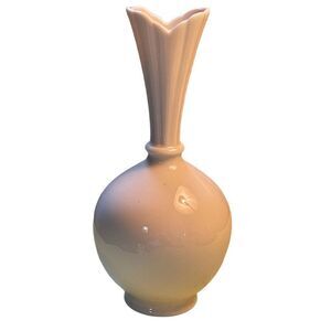 Vintage Lenox Classic Bulbous Bud Vase fluted top old label.